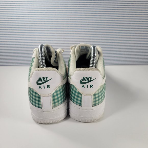 Nike RARE Air Force 1 Low QS Gingham Pack Print Platform Sneakers Size 6… - Picture 4 of 11